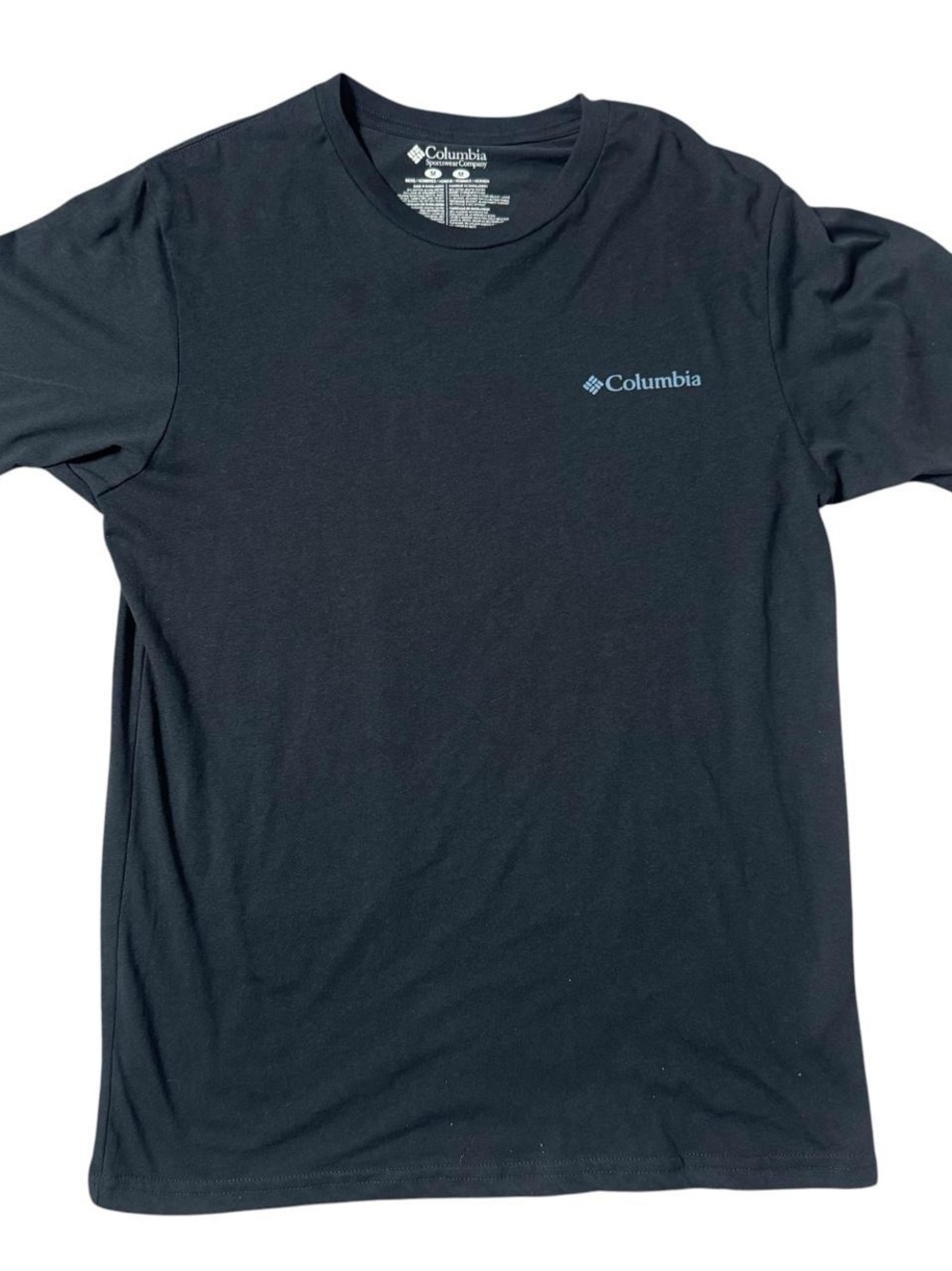 Black Columbia Mens Tee Short Sleeve Great Outdoors With Bear Medium